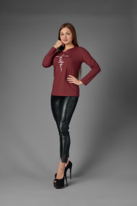 Футболка Ф 264 (бордовый)